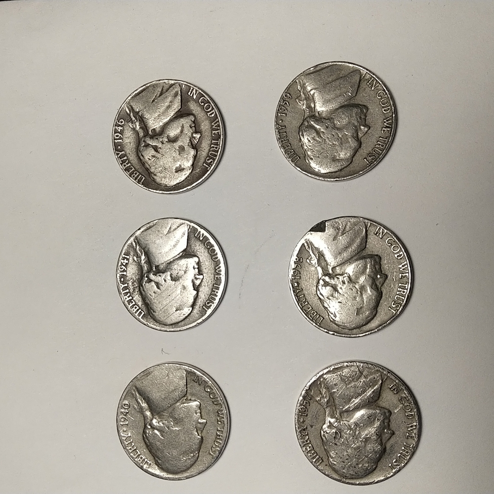 Old US Jefferson nickels